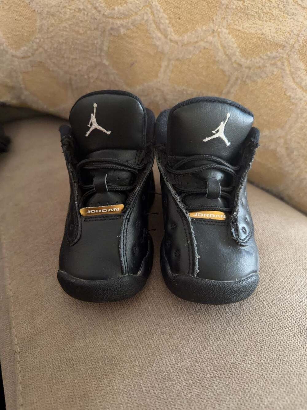 Jordan 13 Retro Black Glitter Toddler Shoes Size 5C